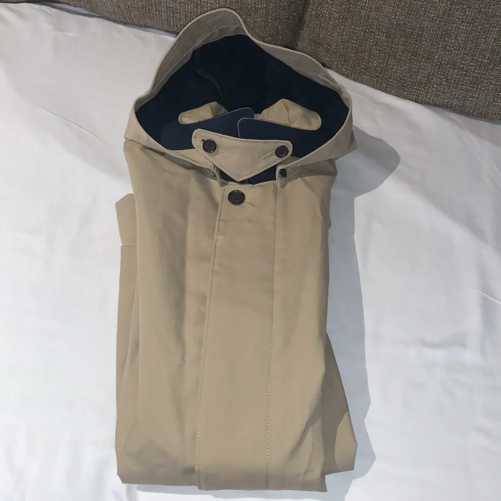 BNWT POLO RALPH LAUREN UNISEX KHAKI 100% COTTON HOOD JACKET SZ L (14-16)